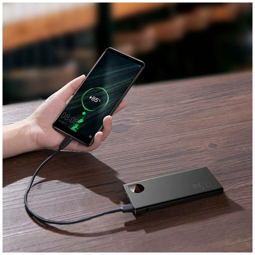 Портативный аккумулятор Baseus Adaman Metal Digital Display Quick Charge 10000mAh