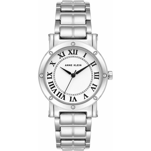 фото Наручные часы anne klein наручные часы anne klein 4015wtsv, белый, серебряный