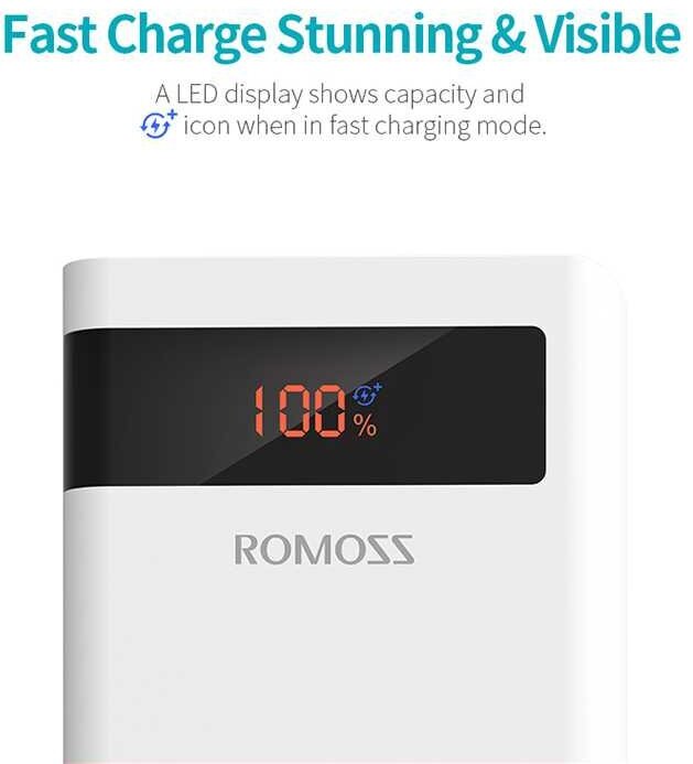 Портативный аккумулятор Romoss Sense 8P+ 30000 mAh