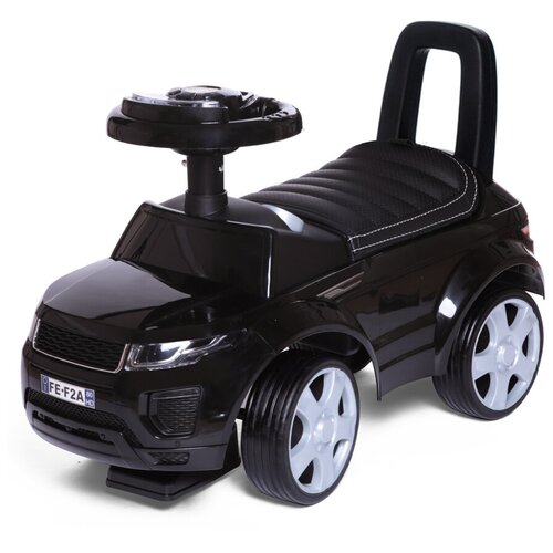 фото Babycare, каталка детская sport car (кожаное сиденье, резиновые колеса), черный 613