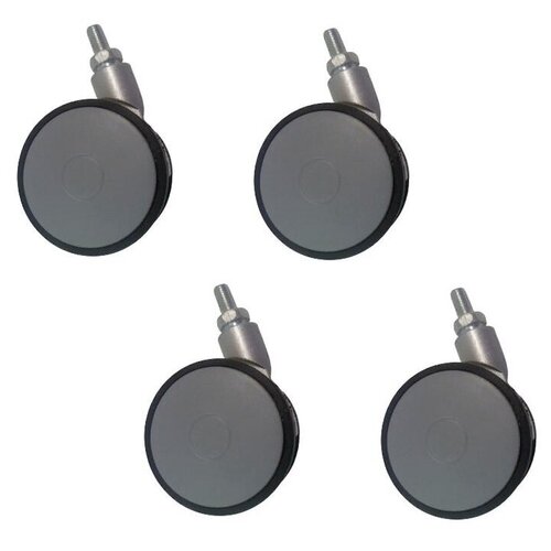 Колесная опора (штырь м8), Ø=60 мм, серое (комплект 4 шт)