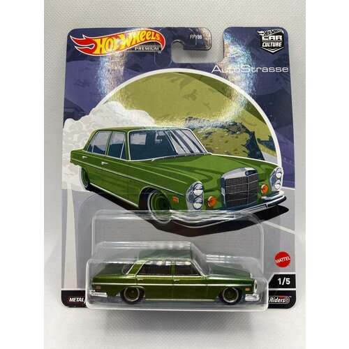 Детская Машинка Mattel в масштабе 1:64 HW Premium Редкая модель автомобиля Mercedes-Benz 280 SEL 4.5 из серии AutoStrasse