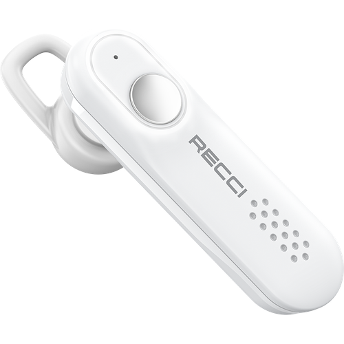 Гарнитура беспроводная Recci REP-W15 Single Bluetooth Earphone, белый bluetooth гарнитура cardo scala rider freecom 4x single