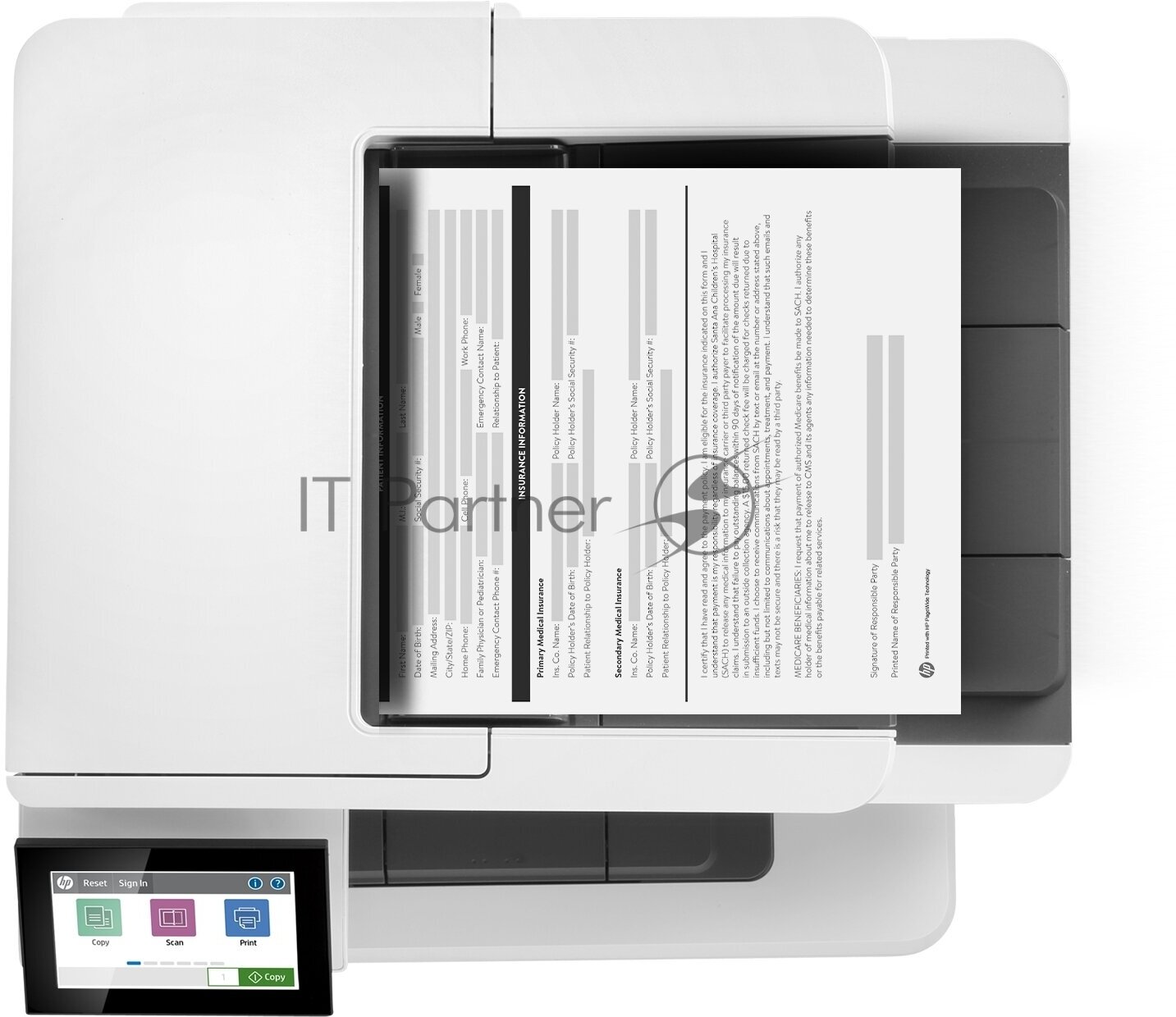 МФУ лазерное HP LaserJet Enterprise M430f ч/б A4