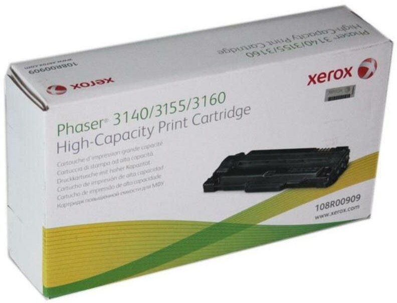Тонер-картридж XEROX 108R00909 черный увеличенный для Phaser 3140/55/60