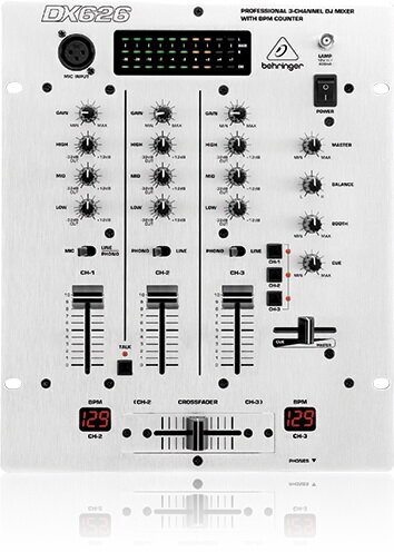 Behringer DX626 DJ-микшер со счетчиком темпа, 3 канала