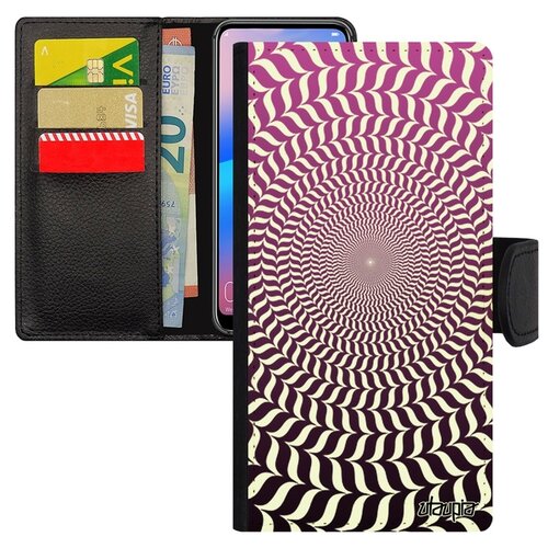 фото Чехол-книжка на смартфон samsung galaxy s7 edge, "иллюзия круга" illusion мираж utaupia