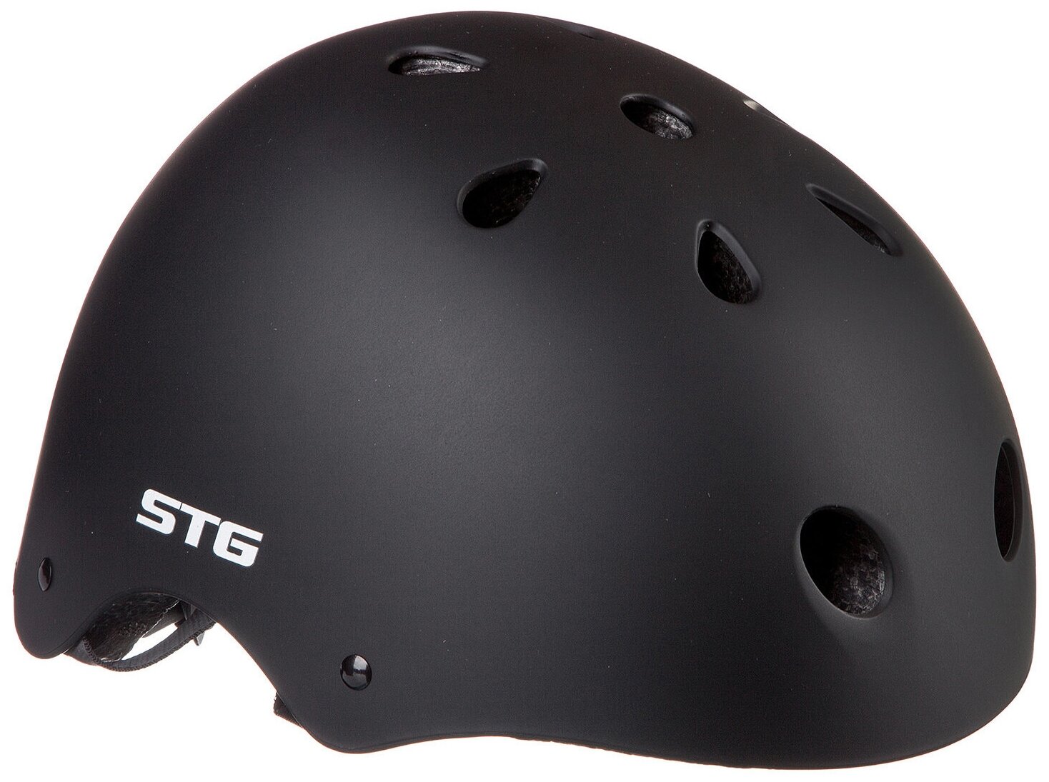 Шлем Stg , модель MTV12, размер XS(48-52)см черный, с фикс застежкой.