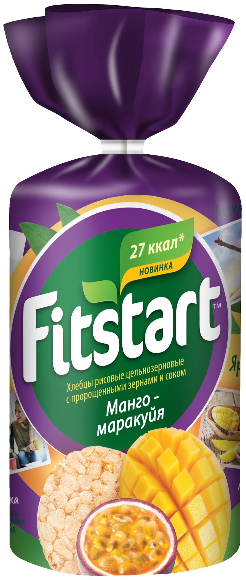 Хлебцы рисовые Fitstart Манго-маракуйя 100 г