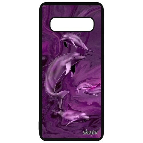фото Чехол на мобильный galaxy s10, "дельфины" афалина белуха utaupia