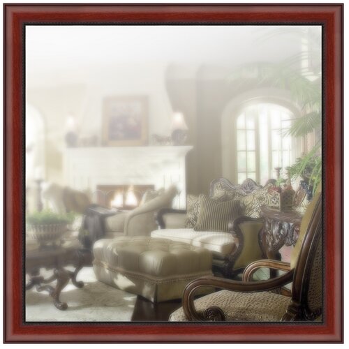 фото Зеркало в широкой раме 70 x 70 см, модель p045080 аурита