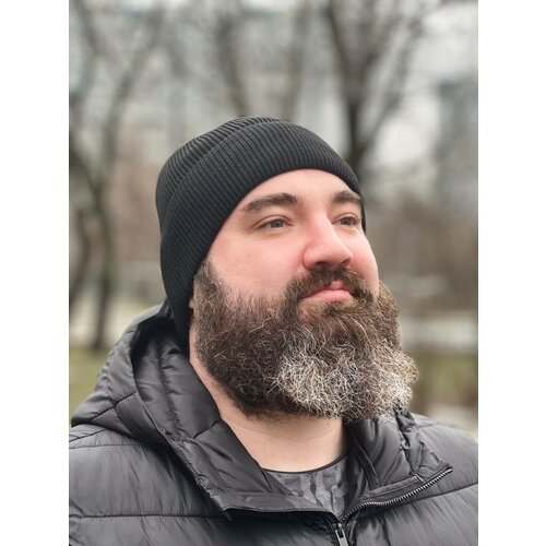 фото Шапка бини шапка легкая мужская / шапка на мальчика, размер 56-58, черный ganalyly