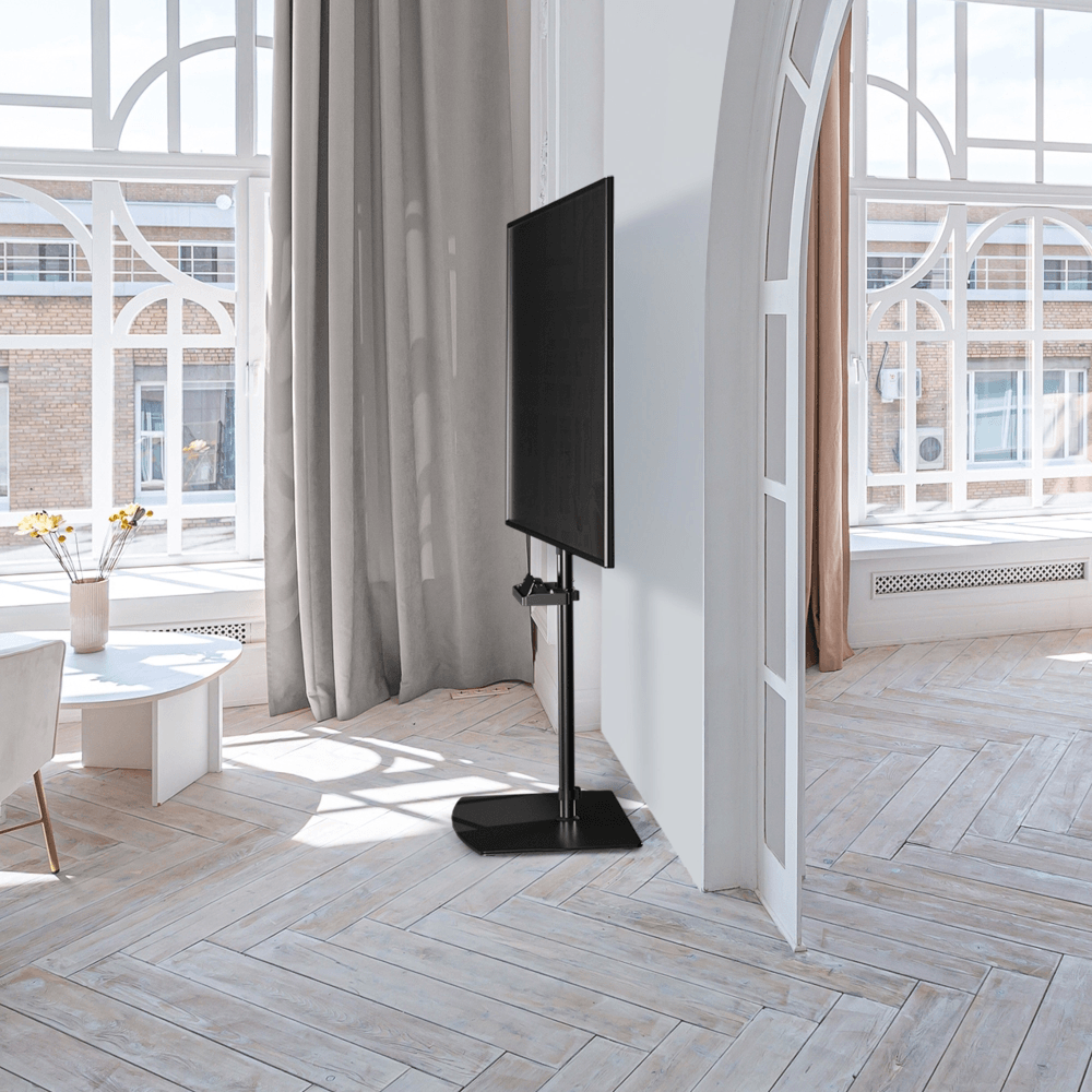 Стойка ONKRON для телевизора черный 30"-60" макс.41кг напольная - фото №17