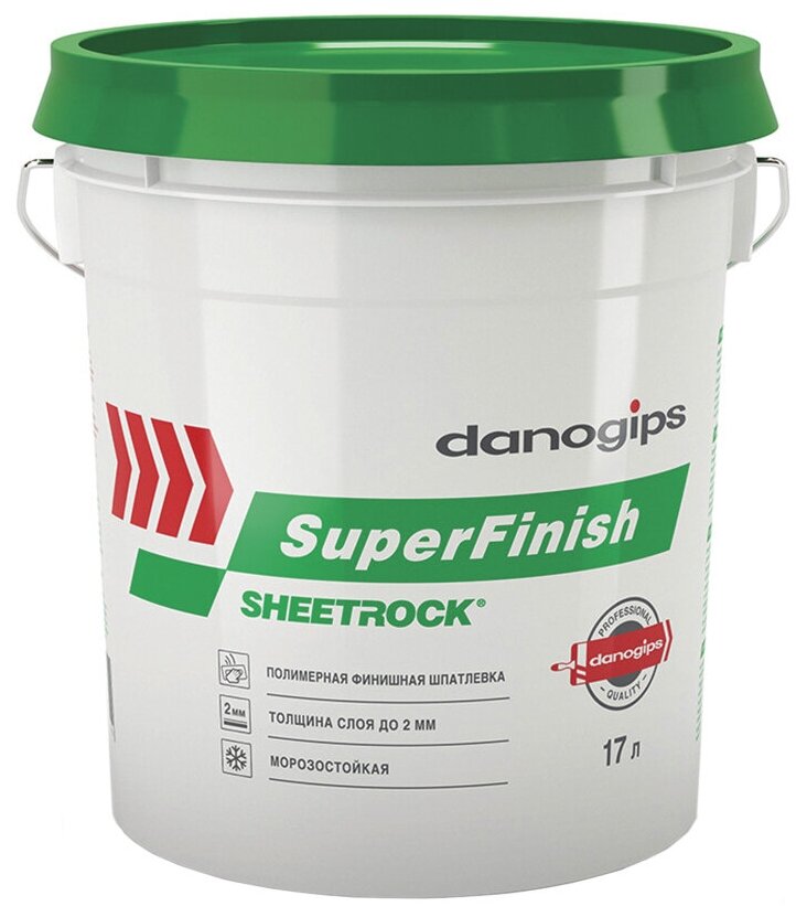 Шпатлевка универсальна DANOGIPS SUPER FINISH 17 л 613291 - фотография № 1