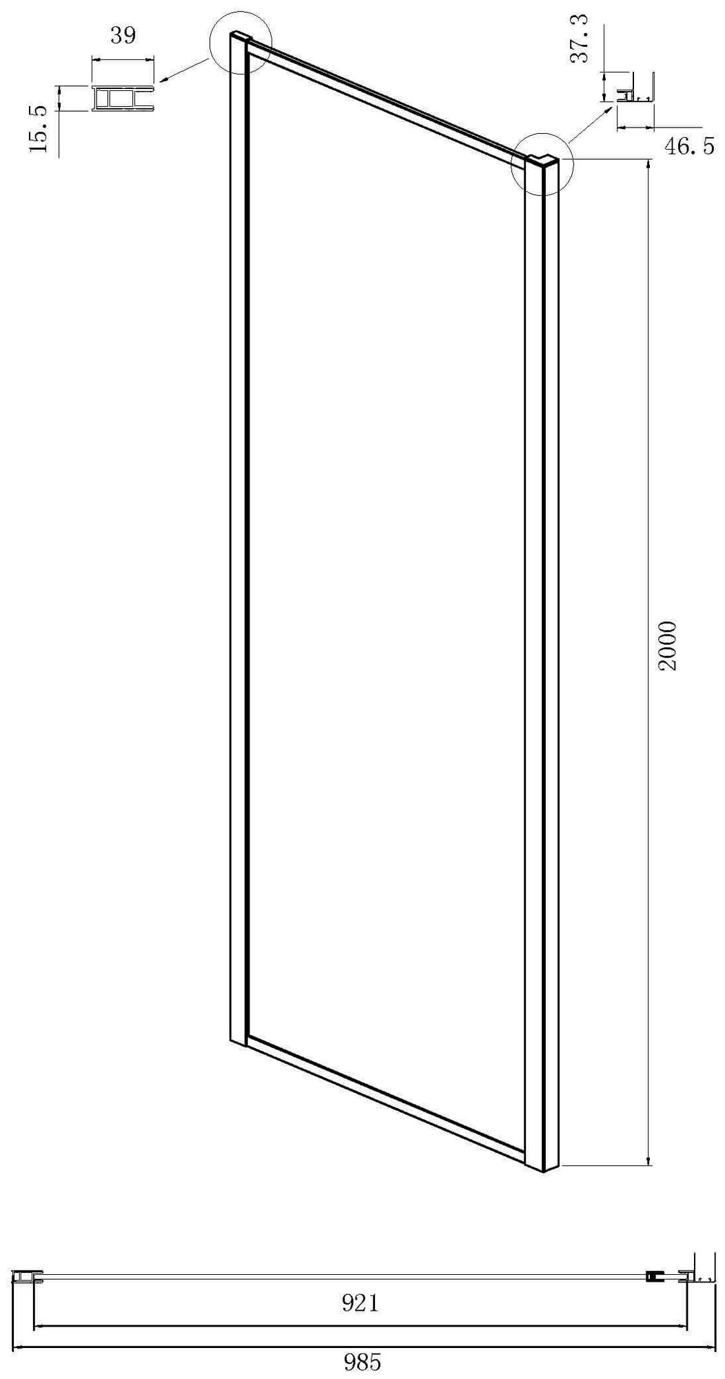 Душевой уголок Ambassador Forsa 170x100 (17021112AX-100AX) - фотография № 5