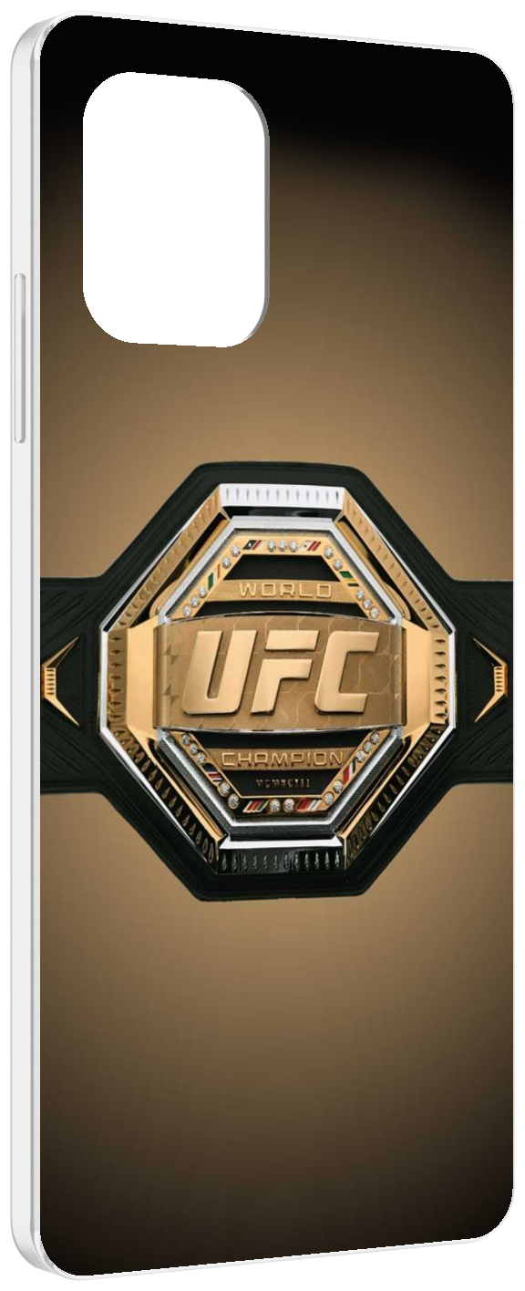 Чехол MyPads UFC единоборства мужской для UMIDIGI Power 7 Max / Power 7S задняя-панель-накладка-бампер