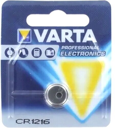Батарейка CR1216 3В литиевая Varta в блистере 1шт.