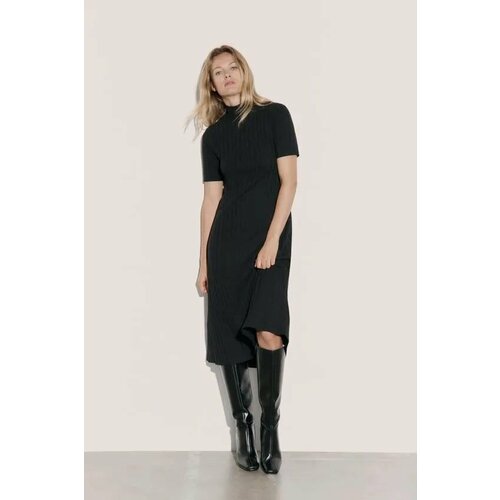 фото Платье zara, размер xs, черный