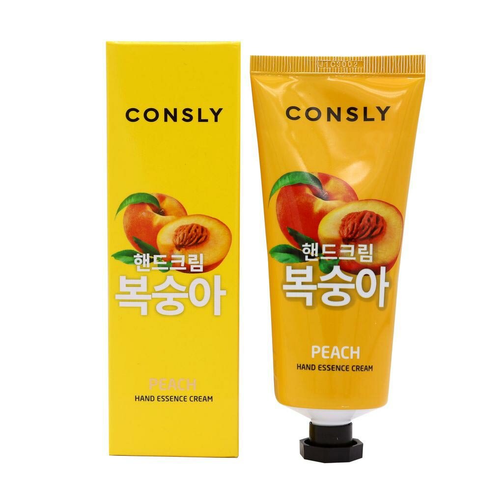 CONSLY Peach Hand Essence Cream Крем-сыворотка для рук с экстрактом персика 100мл