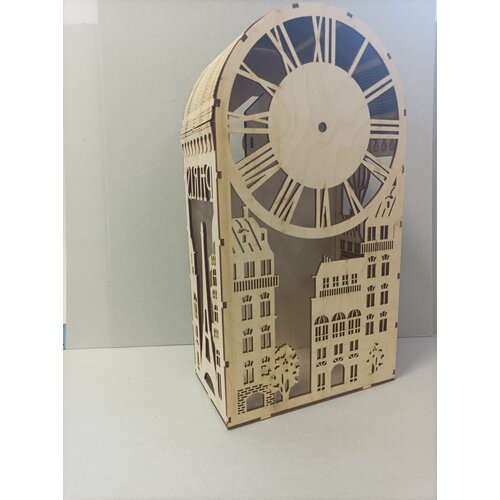 Световой короб-часы Париж ЧипАрт