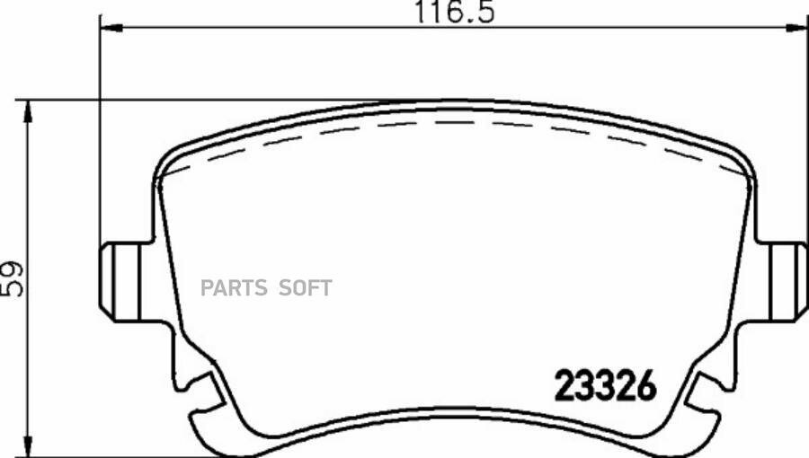 BEHR-HELLA 8DB355010-971 колодки тормозные дисковые AUDI A4 (8E2 B6) AUDI A4 (8EC B7) AUDI A4 Avant (8E5 B6) AUDI A4 Av