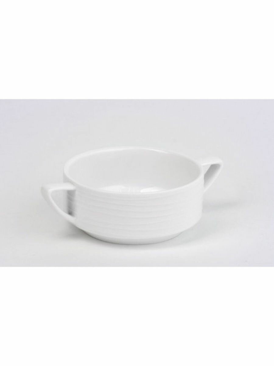 Tudor England Бульонница с ручками Royal Circle, 320 мл белый 15 см 1 320 мл - фото №9