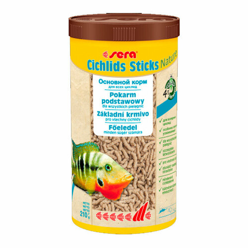 Sera Корм для цихлид в палочках CICHLIDs Sticks 1 л 210 г 3820₽