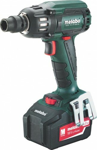 Гайковерт аккумуляторный METABO SSW 18 LTX 52 Ач 400 BL ударный бесщеточный 602205650