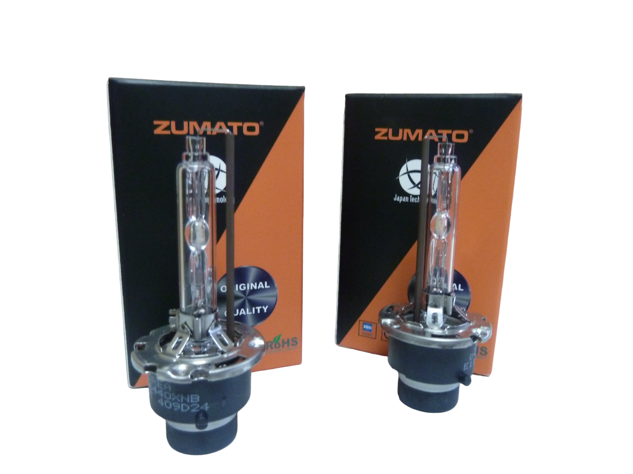 Ксеноновые лампы D4S Zumato 4300K (66440XNB) +70% больше света, цвет штатного ксенона (тепло - белый свет) - 2 шт.
