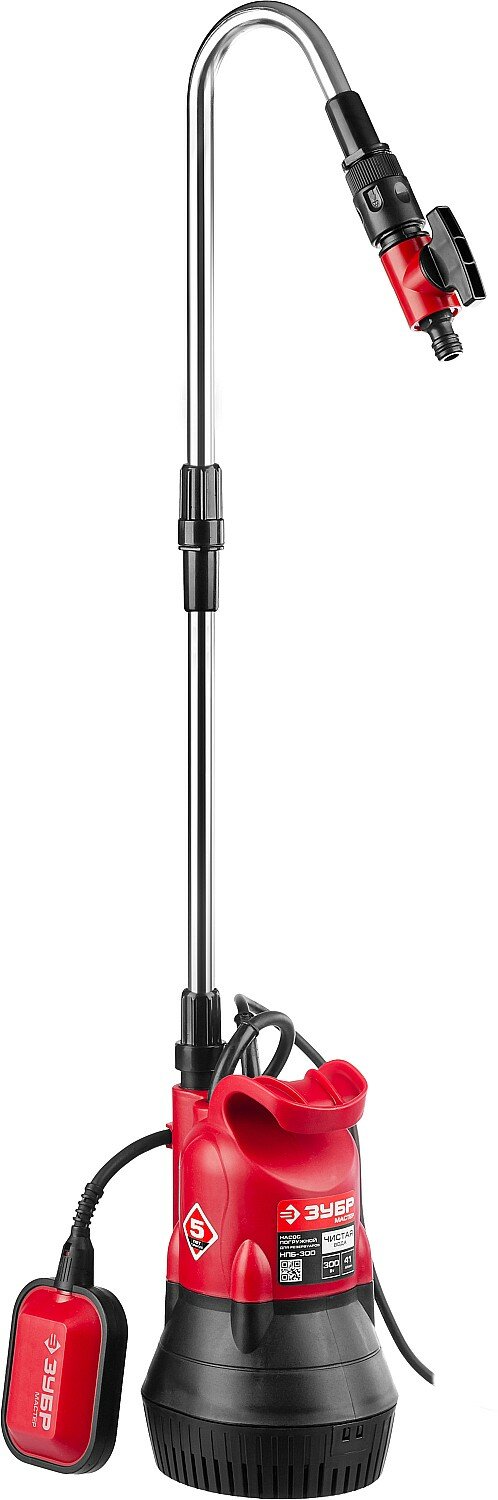 ЗУБР 300 Вт дренажный насос для резервуаров (бочковой) (НПБ-300) НПБ-300