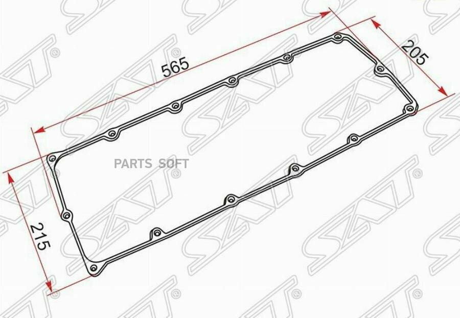 Прокладка клапанной крышки Isuzu ELF NMR 12- / D-MAX 02-12 4JJ1;4JJ1TCC;4JJ1TCN;4JJ1TCS;4JK1TCS;4JK1 SAT K8-97945-338-0 | цена за 1 шт