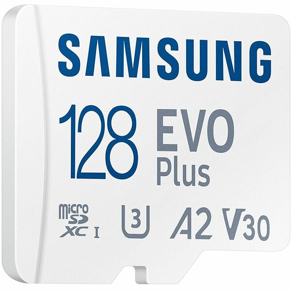 Карта памяти Samsung Evo Plus MB-MC128SA/EU microSDXC U3 128GB с адаптером — фото 1