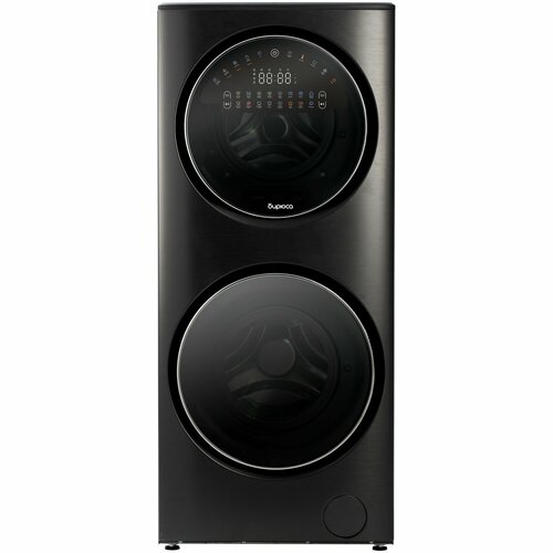 Стиральная машина с сушкой с двумя барабанами прямой привод загрузка 15 кг стирка7 кг сушка Бирюса WMD-SG151415 DM 1400 оборотов цветной сенсорный дисплей цвет Темный металлик 16300400₽