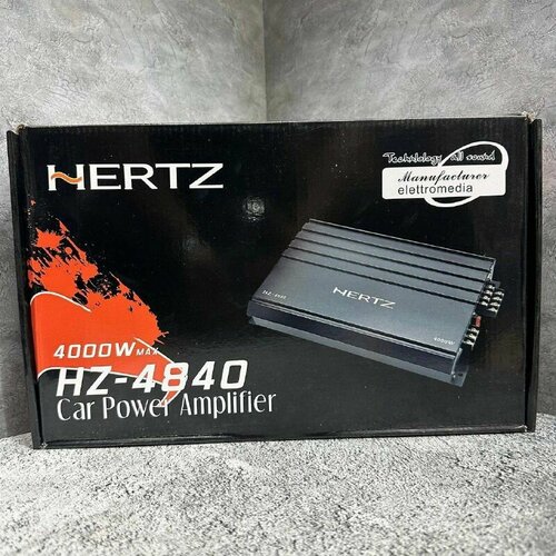 Усилитель автомобильный Hertz 4840 4х канальный 4000Вт 5159₽