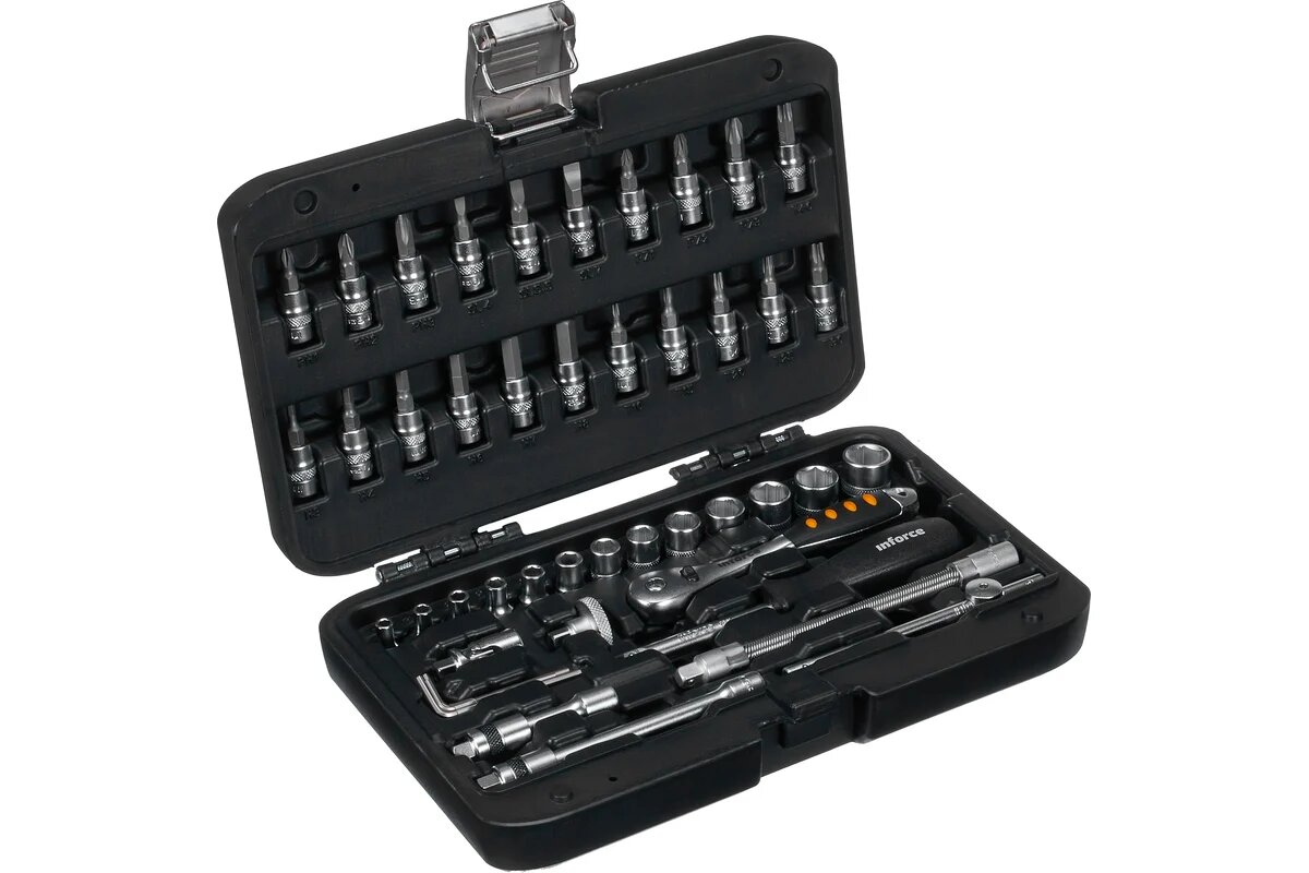 Inforce Набор инструментов 46 предметов 1/4" 06-07-11 — фото 1