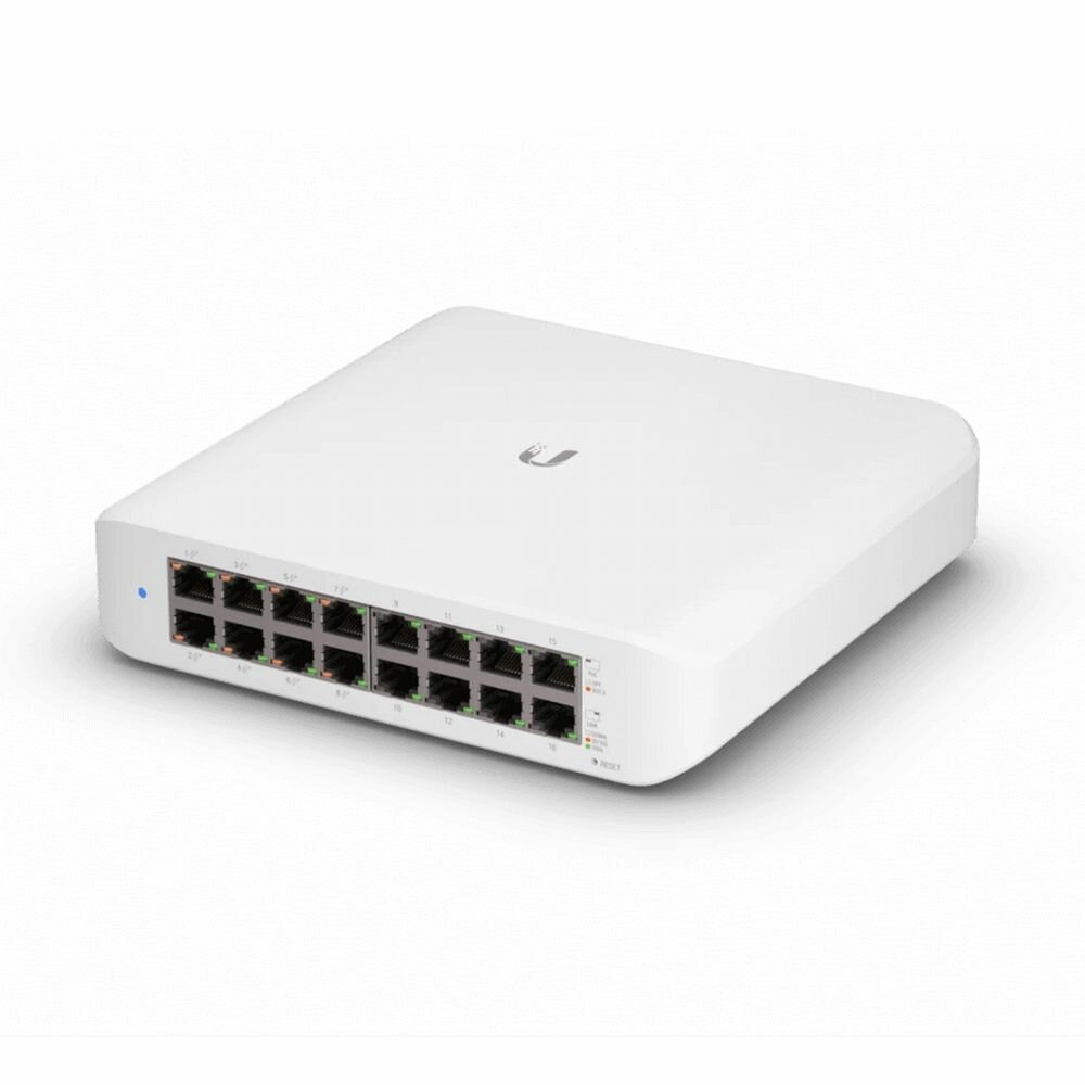 PoE-коммутатор Ubiquiti UniFi Switch Lite 16 PoE (USW-Lite-16-POE) , 16х 1G RJ45, раздача 45 Вт (071163)