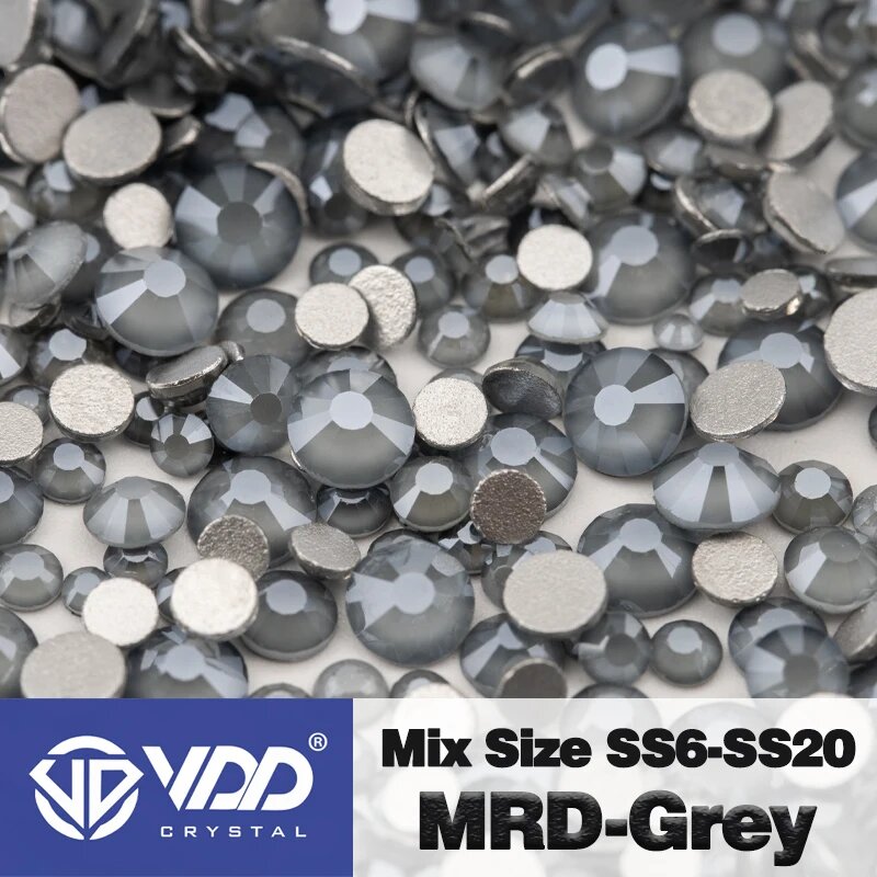 Стразы VDD MRD-Grey, серые, смешанный размер SS6-SS20