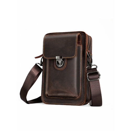 Сумка кросс-боди AURORA фактура гладкая коричневый 1950₽