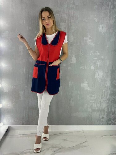 Изображение товара Халат рабочий женский Астра. Сарафан парикмахерский, фартук универсальный подходит для продавцов, уборщиц, поваров, флористов и парикмахеров