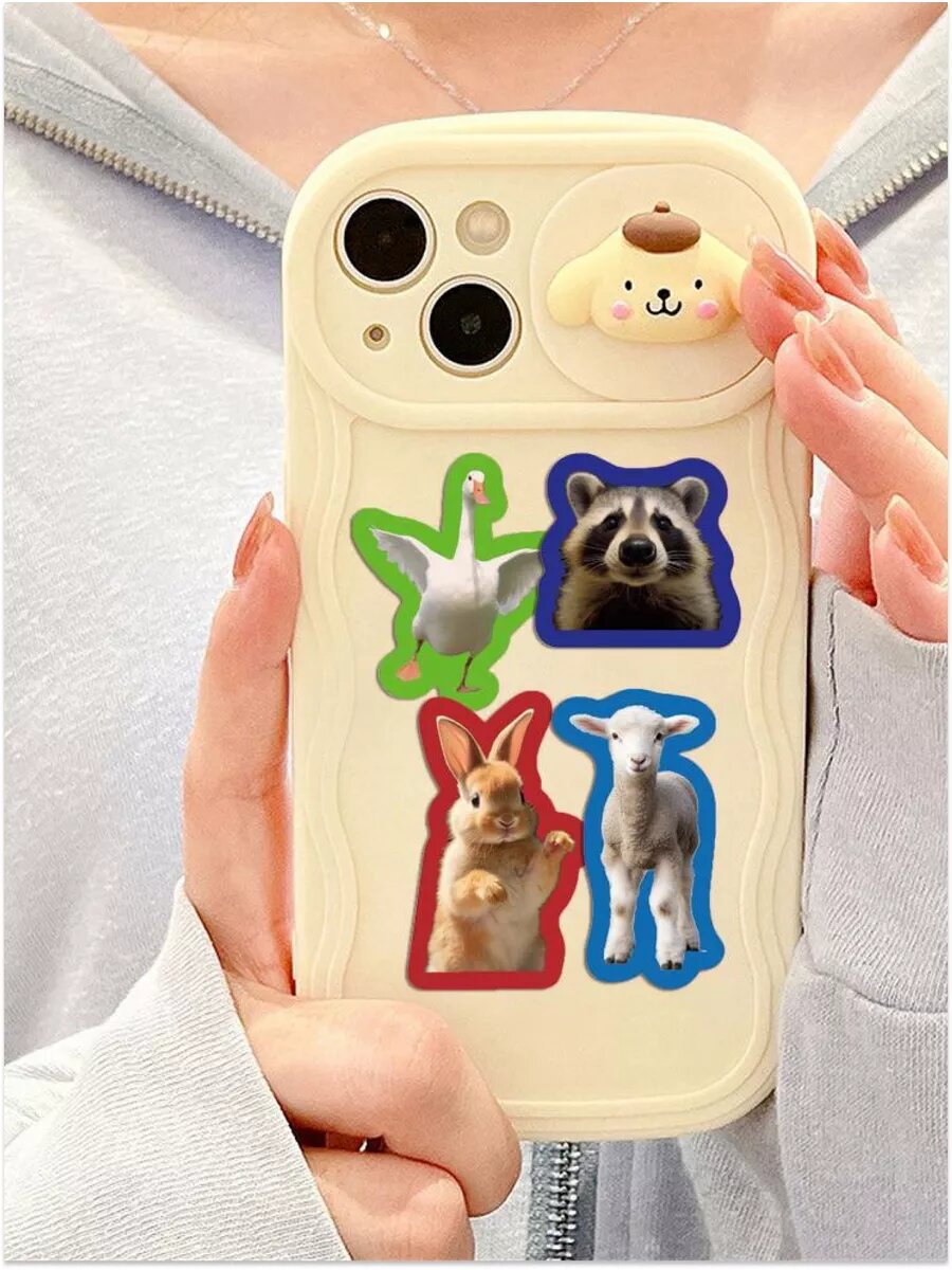 Наклейки для детей с котиками, собачками — фото 1