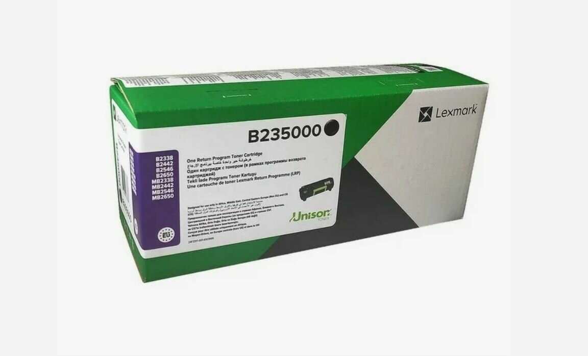 B235000 оригинал Тонер-картридж Lexmark, черный, (3000 стр.)