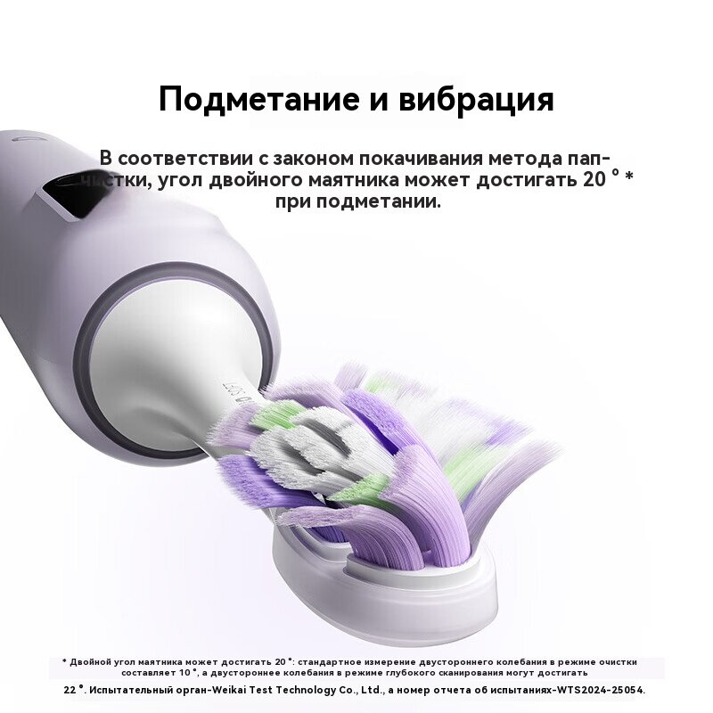 Электрические Зубные Щетки Xiaomi Электрическая зубная щетка Xiaomi Mijia Sonic Sweep Pro MES610 Purple