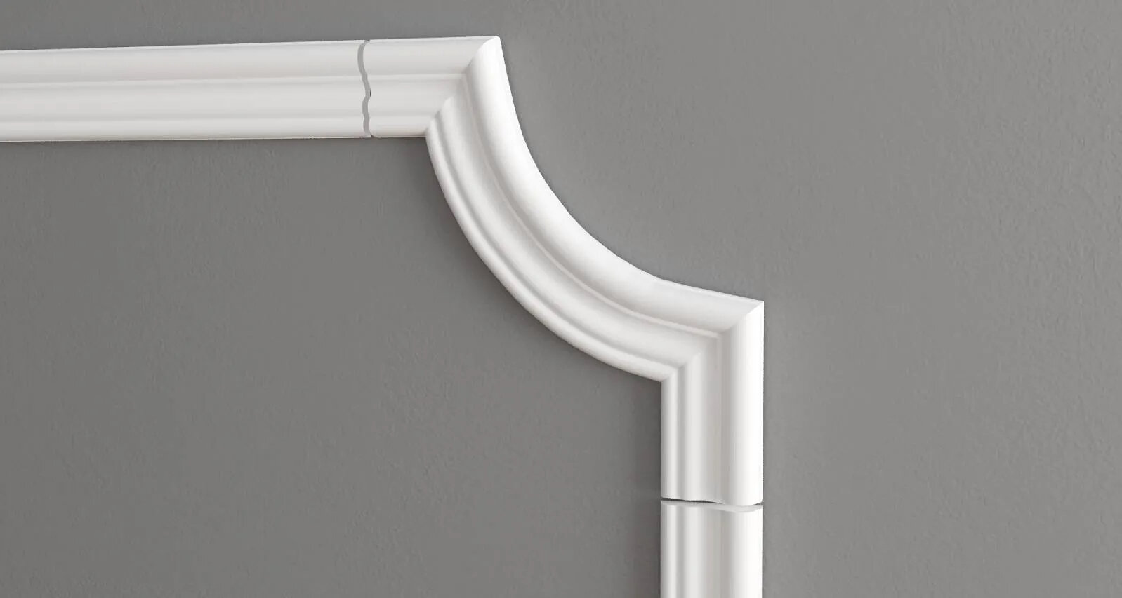 Угловой элемент DECOR-DIZAYN C1-DD400 к молдингу DD400 из дюрополимера под покраску 4шт