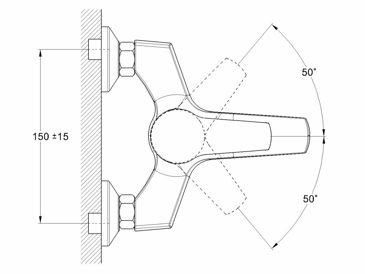 Смеситель для ванны с душем ECONOCE D-40A серия 630 (EC0635) — фото 1