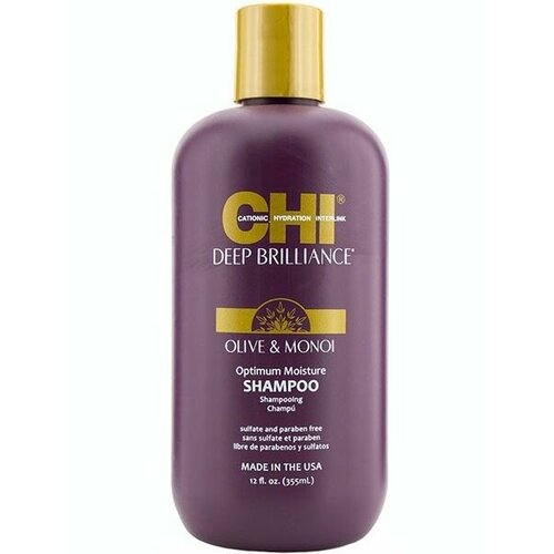 фото Chi - deep brilliance optimum moisture shampoo увлажняющий шампунь 355 мл