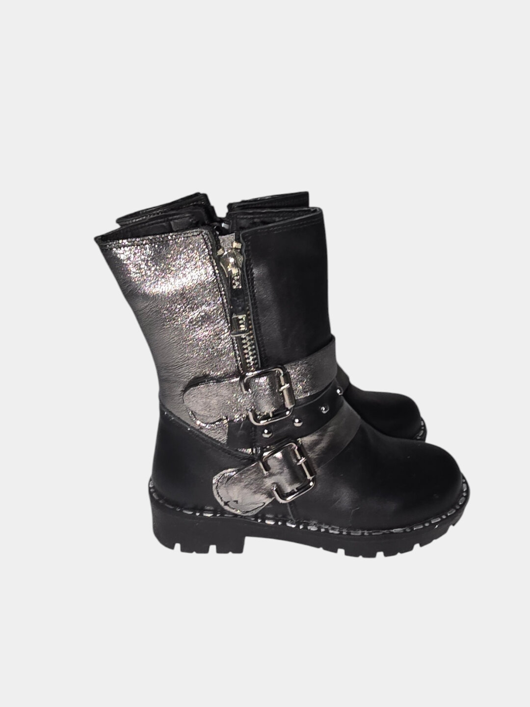 Дутики  Детские кожаные ботинки с натуральным мехом — тепло и защита в каждом шаге