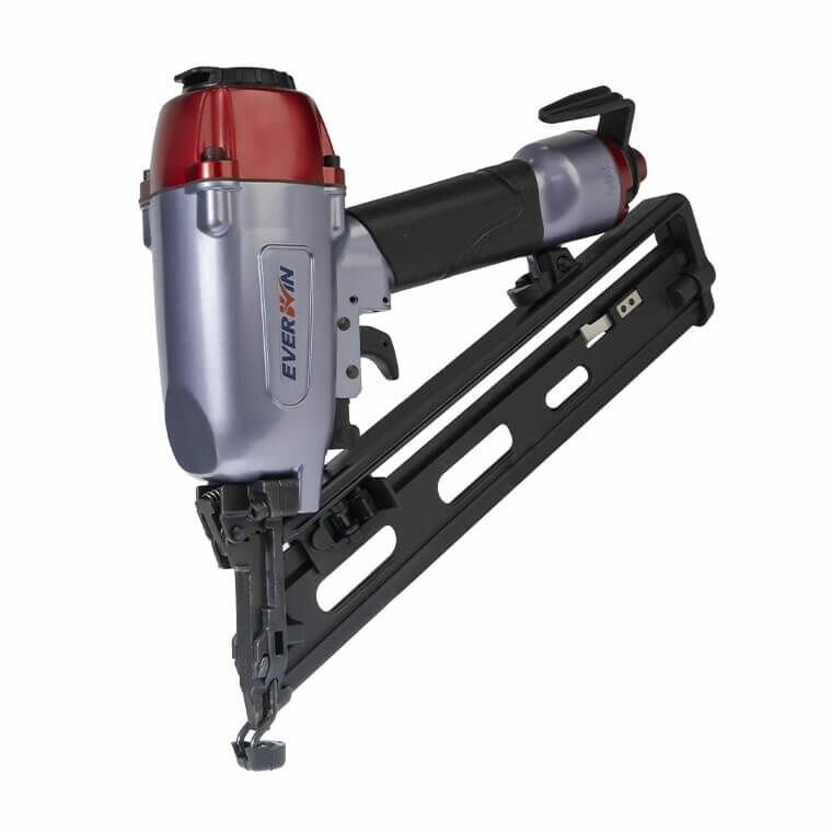 Гвоздезабивной инструмент пневматический Everwin (до 65мм, 34 градуса наклон), AFN1565