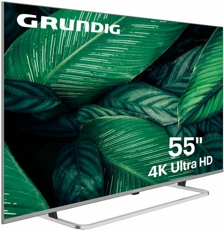 Телевизор Grundig 55 NANO GH 8100, 4K Ultra HD, серебристый