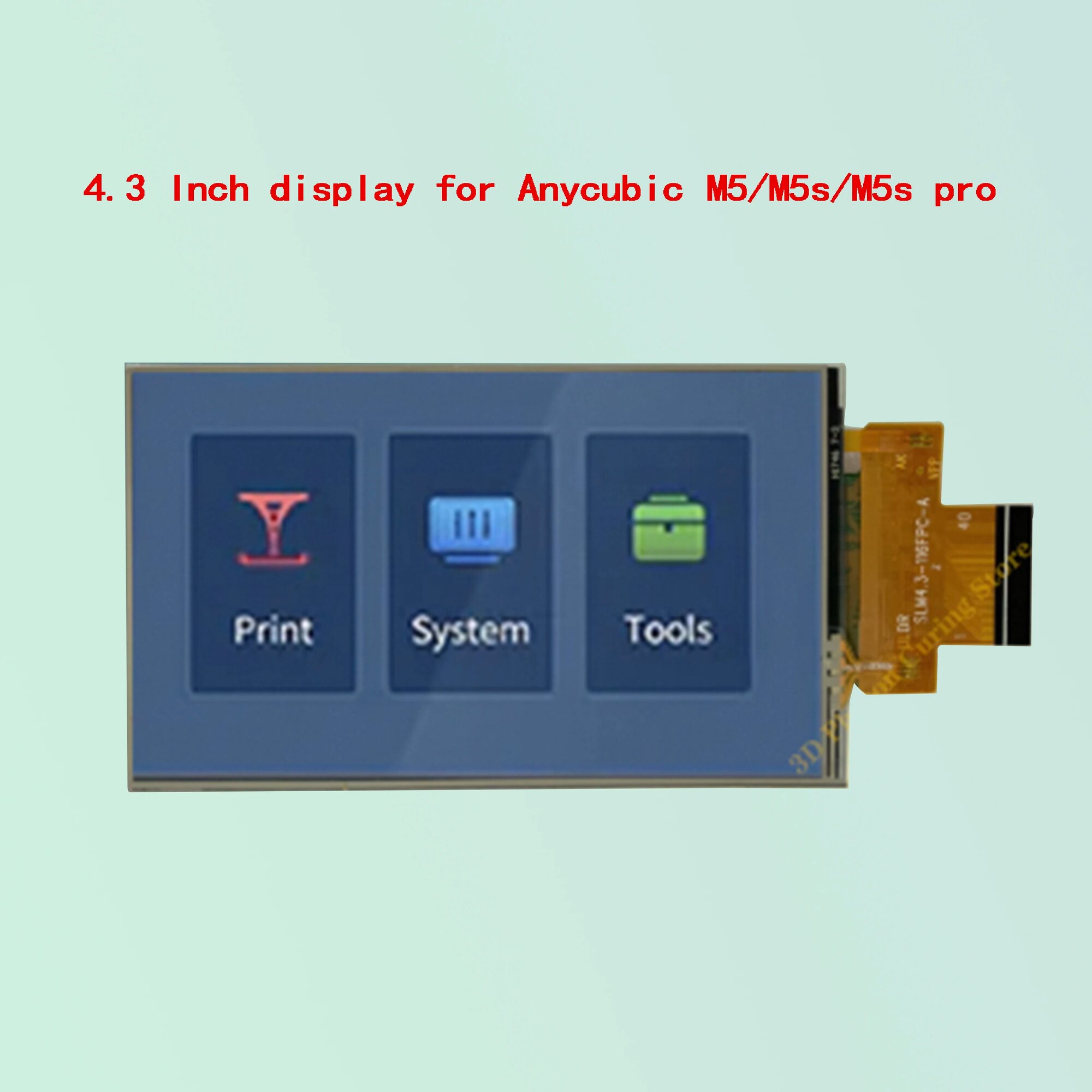 10,1-дюймовый 12k14k M5M5s Pro 3D-принтер с сенсорным экраном 4,3 дюйма для ANYCUBIC комплект дисплея, сменный аксессуар, компонент ЖК-дисплея