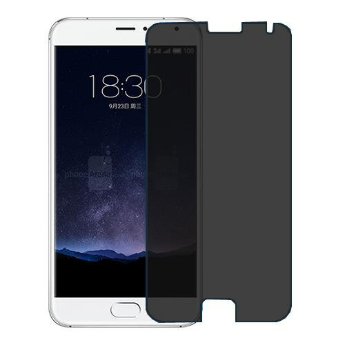 Скрин Мобайл защитный экран для Meizu PRO 5 из нано стекло 9H приватное